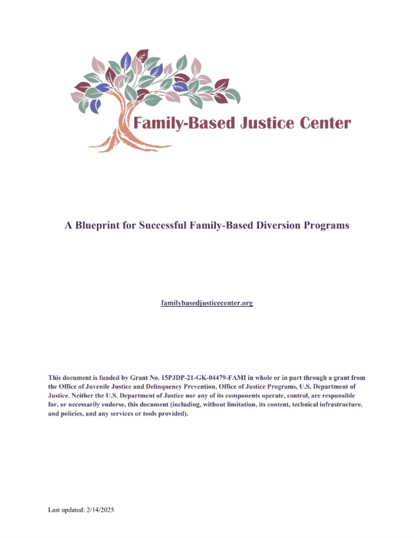 A Blueprint for Successful Family-Based Diversion Programs PDF file