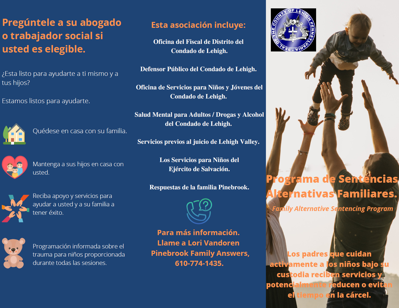 Family Alternative Sentencing Program PDF file in Spanish